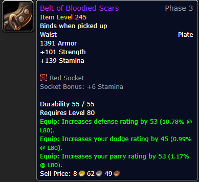 Belt of Bloodied Scars